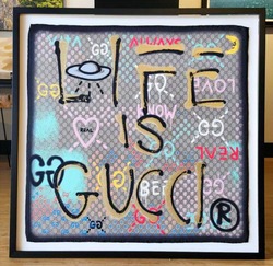 Framed Gucci Scarf